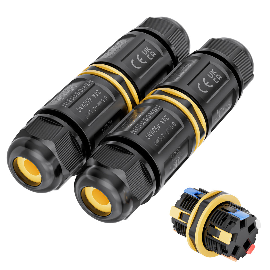 Kabelverbinder Wasserdicht 3 Polig,4 Stück Kabelverbinder Wasserdicht IP68,3 Polig Erdkabel Verbinder für 5-12 mm Kabeldurchmesser,Verbindungsbox Abzweigdose Für Garten, Außenbereich, Boden, Dach Kabelverbinder Wasserdicht 3 Polig,4 Stück Kabelverbinder Wasserdicht IP68,3 Polig Erdkabel Verbinder für 5-12 mm Kabeldurchmesser,Verbindungsbox Abzweigdose Für Garten, Außenbereich, Boden, Dach